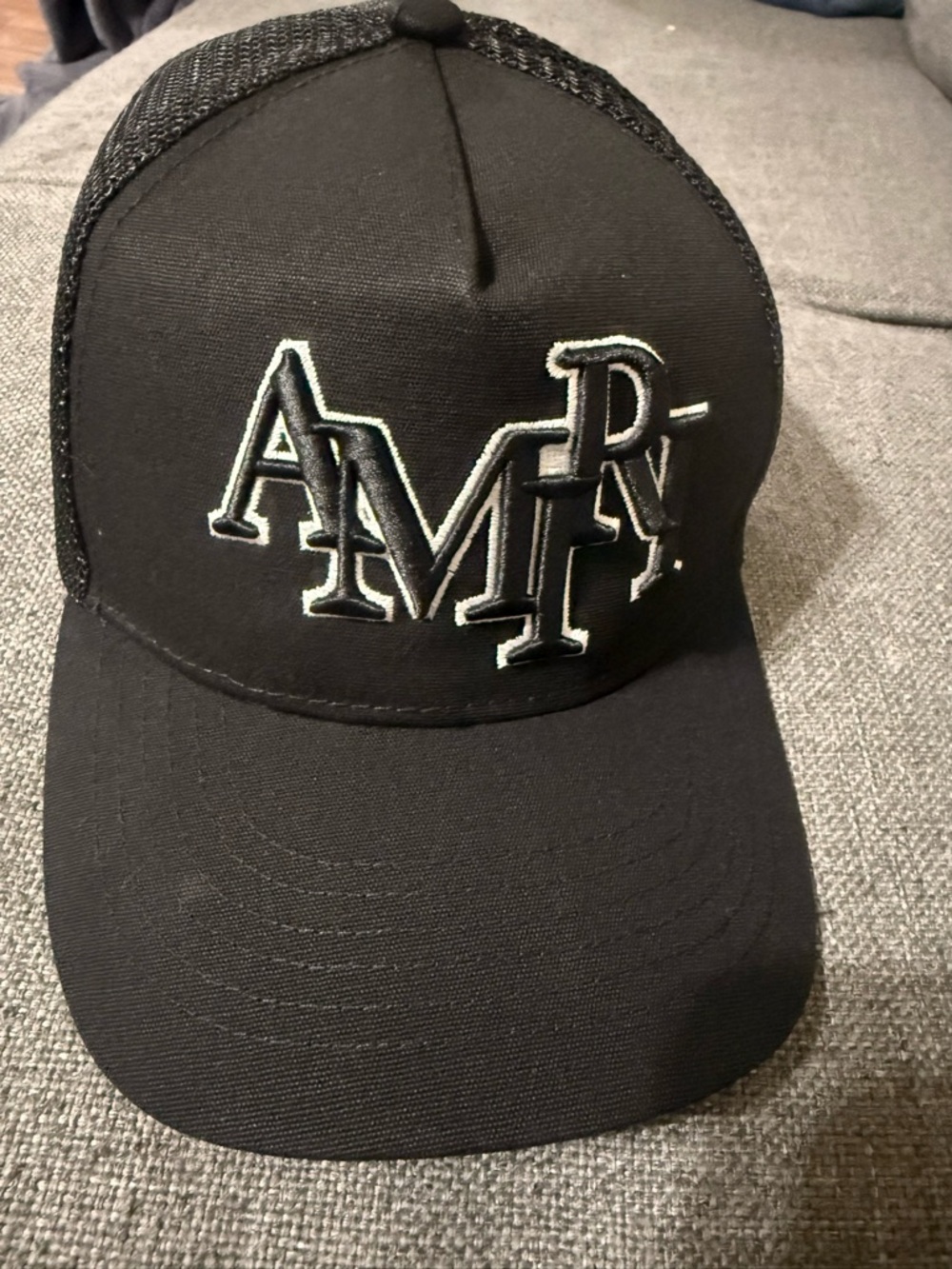AMIRI Embroidered Black  Cap